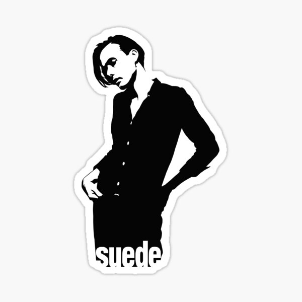 Suede Brett Anderson black Sticker