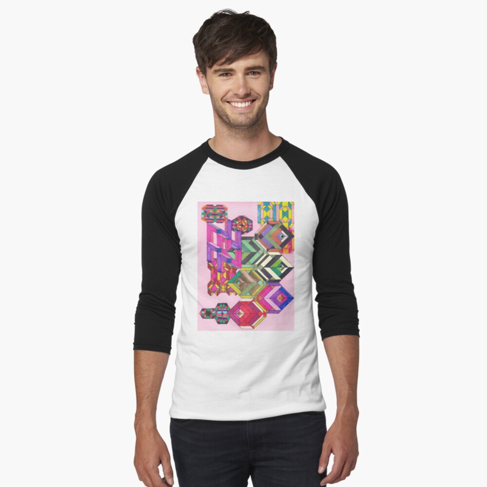 Item preview, Baseball ¾ Sleeve T-Shirt designed and sold by DAVIDLIBERTY.