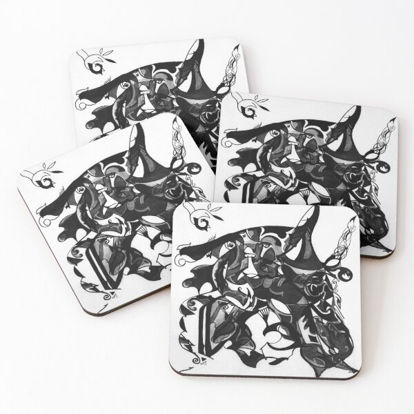 Dark Horse 2 Coasters (Set of 4)