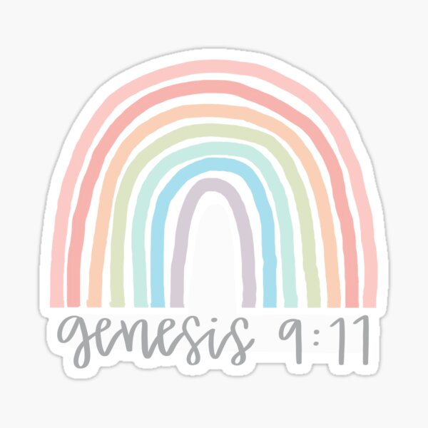 Genesis 9:13. God's Rainbow. God's Promise. Christian Wall Art. Sunday  School Decor. Church Decor. Christian Playroom Wall Art. Bible Verse.