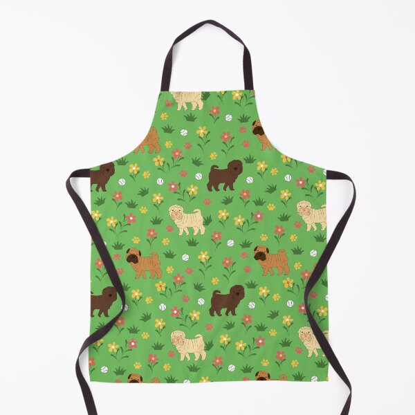 Item preview, Shar Pei and Flowers designed and sold by Lulupainting.