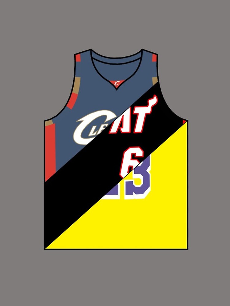 Lebron James Jersey Sticker for Sale by WalkDesigns