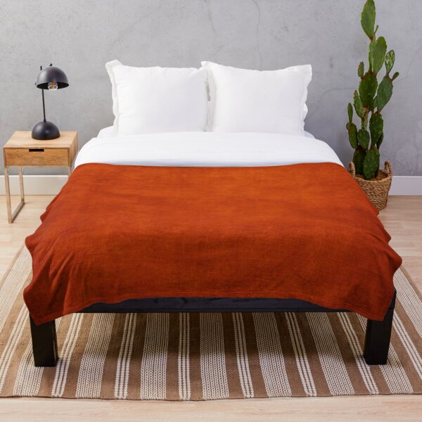 Burnt Orange Throw Blanket
