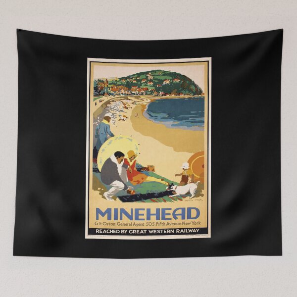 Item preview, Minehead retro poster designed and sold by CorasPosters.