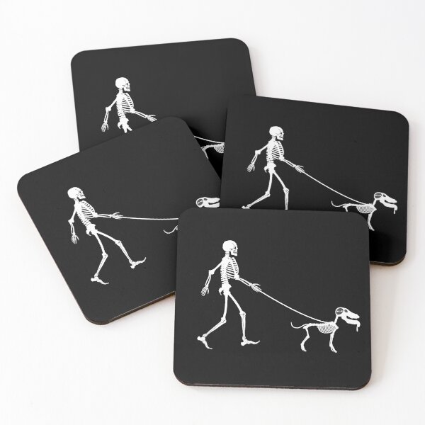 Item preview, skeleton Human And Dog Funny T-shirts For Dogs Lovers  designed and sold by youssefattigui.