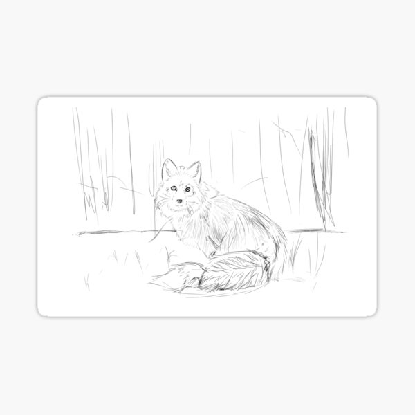 snowfox Sticker