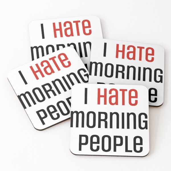 Item preview, I Hate Morning People designed and sold by ErinLP.