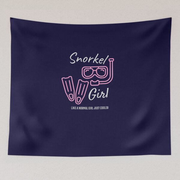 Item preview, Snorkel Girl Pink Like A Normal Girl Just Cooler designed and sold by loveoceanair.