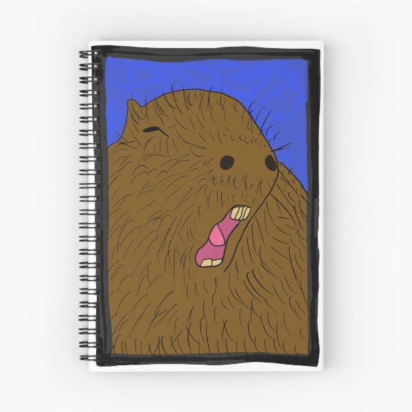 Item preview, Existential Dread Capybara Print designed and sold by DorkRind.