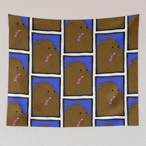 Item preview, Existential Dread Capybara Print designed and sold by DorkRind.