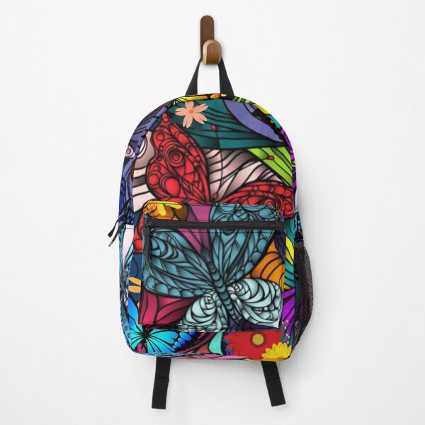 Item preview, Butterflies and Flowers Psychedelic Pop Art Pattern designed and sold by SloganExpress.