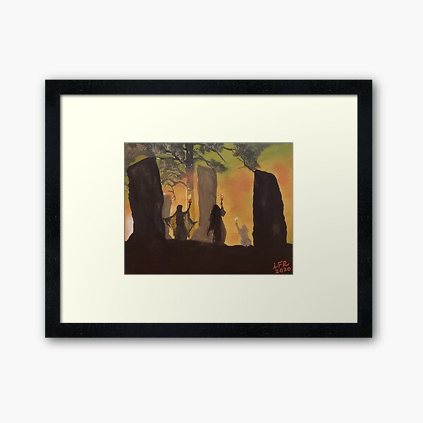 Vista previa del artículo con la obra «Danza de los druidas», diseñado y vendido por Laura R..