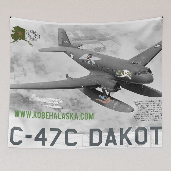 Item preview, XC-47C Dakota Amphibious Airplane Art Poster by Kobeh Alaska designed and sold by Kobeh.