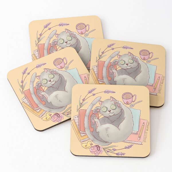 Item preview, Self Care Kitty designed and sold by Samantha Elliston.