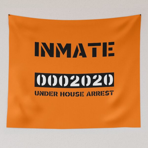 Item preview, INMATE 2020 UNDER HOUSE ARREST FUNNY HALLOWEEN COSTUME designed and sold by chris-ellis-art.