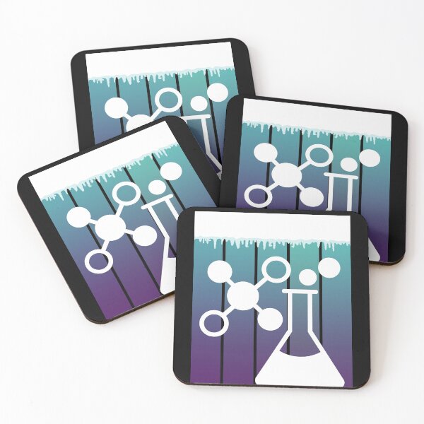 Artikelvorschau, ICE BLUE SUNSET GRUNGE mit WHITE CHEMISTRY FLASK MEDICAL LABORATORY SCIENTIST entworfen und verkauft von Hippiesole.