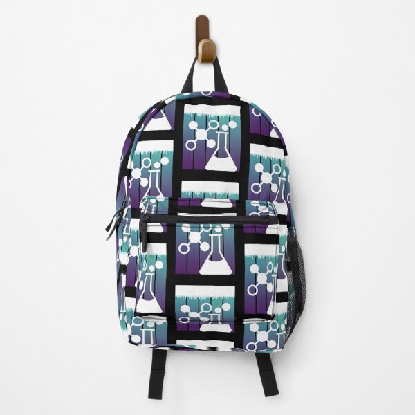 Item preview, ICE BLUE SUNSET GRUNGE with WHITE CHEMISTRY FLASK MEDICAL LABORATORY SCIENTIST designed and sold by Hippiesole.