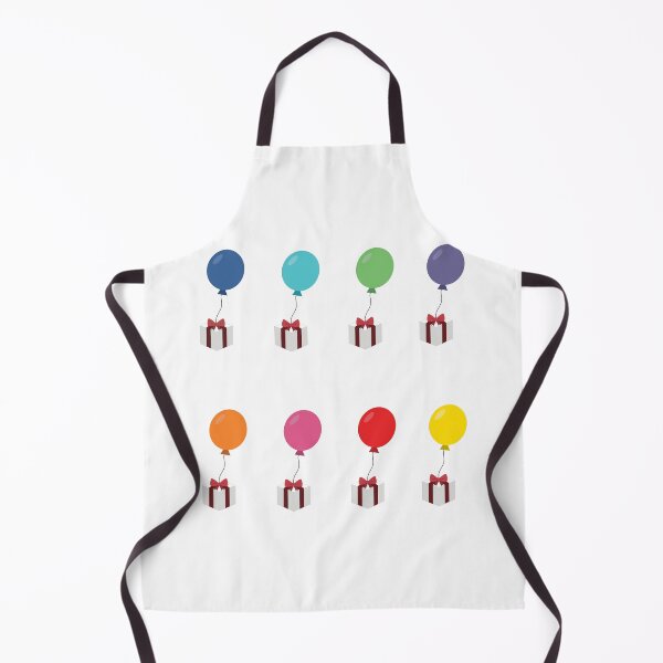 Item preview, Balloon With Present Sheet Rainbow 8 Colours designed and sold by CrossingMolly.