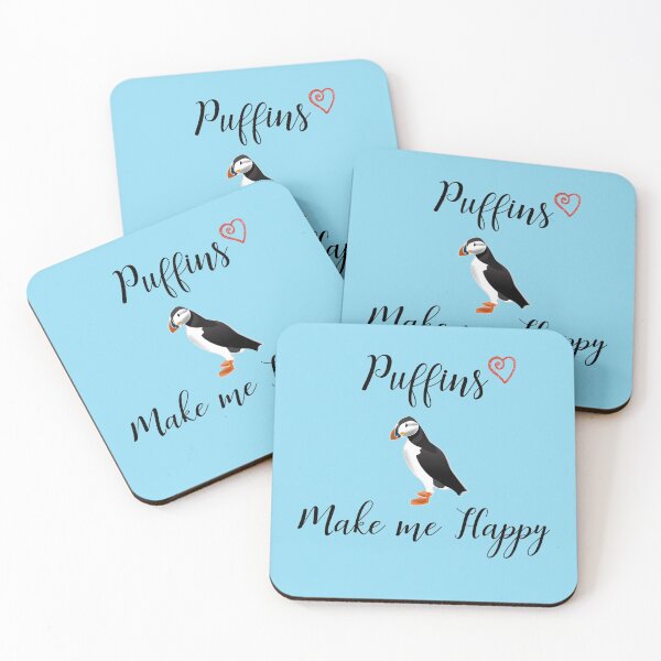 Item preview, Puffins Make Me Happy designed and sold by Sugar-Magnolia.