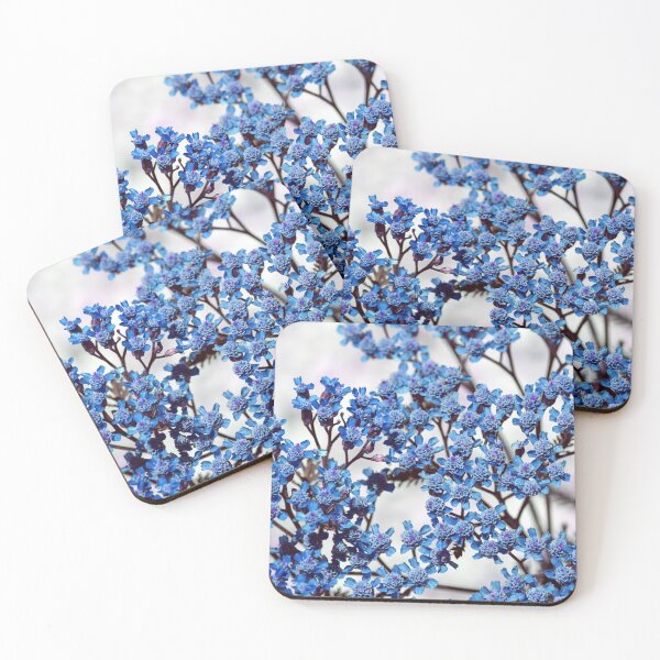 Item preview, Blue Yarrow, also known as Achillea millefolium blossoms blooming in summer. designed and sold by FENIO.