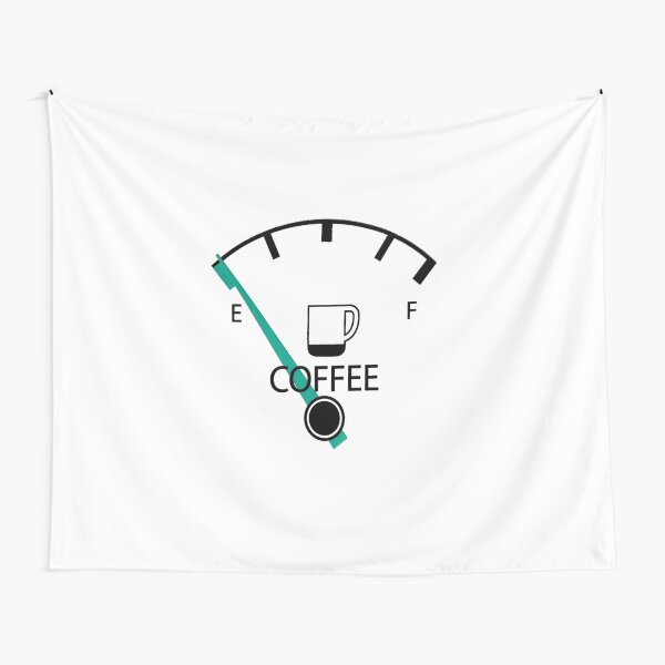 Coffee Fuel Gauge Tapestry