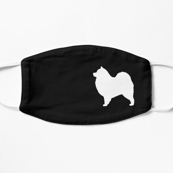 Samoyed Dog Silhouette(s) Flat Mask