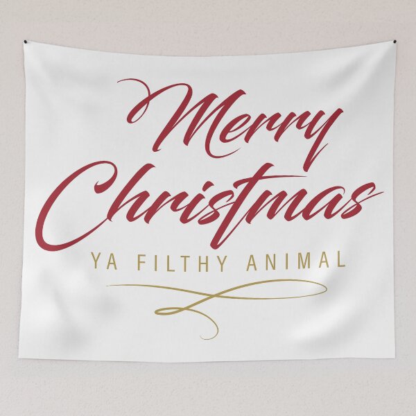 Item preview, Merry Christmas Ya Filthy Animal designed and sold by burlybot.