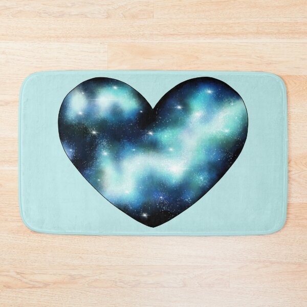 Item preview, Aqua Blue Green Galaxy Heart designed and sold by Lady-Lilac.