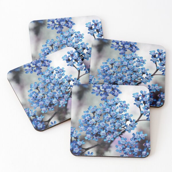 Item preview, Blue Yarrow, also known as Achillea millefolium blossoms blooming in summer.  designed and sold by FENIO.