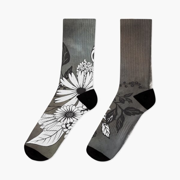 Item preview, Wonderful flowers in black and white designed and sold by nicky2342.