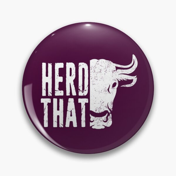 Item preview, Funny Farming Dairy Farmer Cattle Rancher Gift - Herd That Distressed Typography designed and sold by niftee.