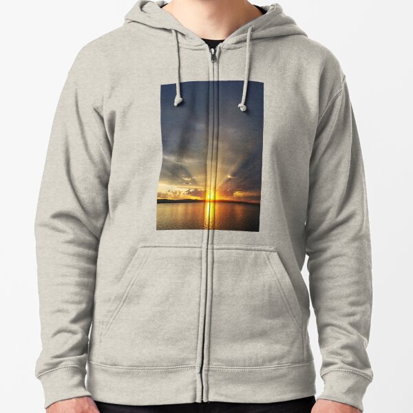 Sunset Beams Zipped Hoodie