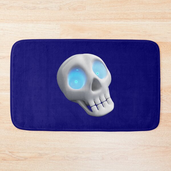 Item preview, Funny skull with shining blue eyes designed and sold by lathspell.