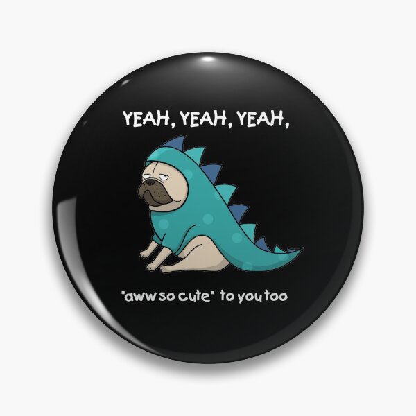 Item preview, cute angry Pug designed and sold by GulQari.