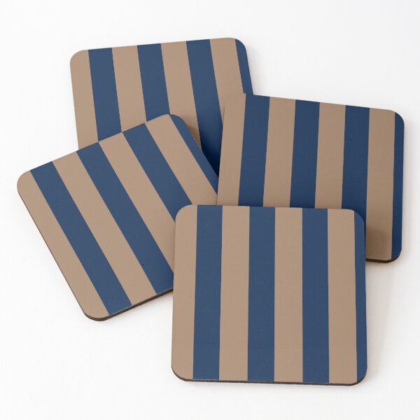 Item preview, Navy blue and tan color stripes designed and sold by abpumatrumpet.