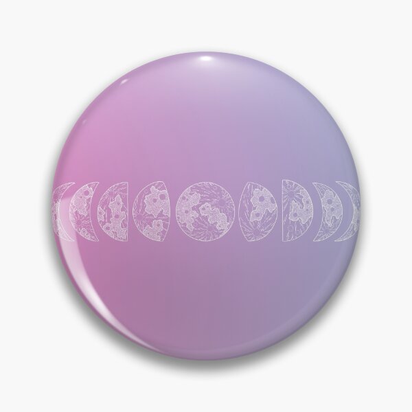 Item preview, Moon Phases on Pink Blue Gradient Stickers Pack designed and sold by cation-studio.