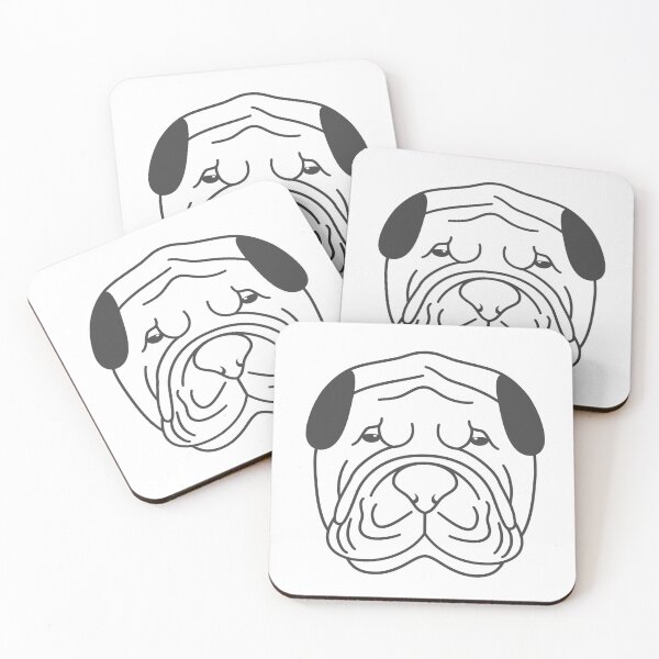 Item preview, Shar Pei Dog Head designed and sold by Lulupainting.