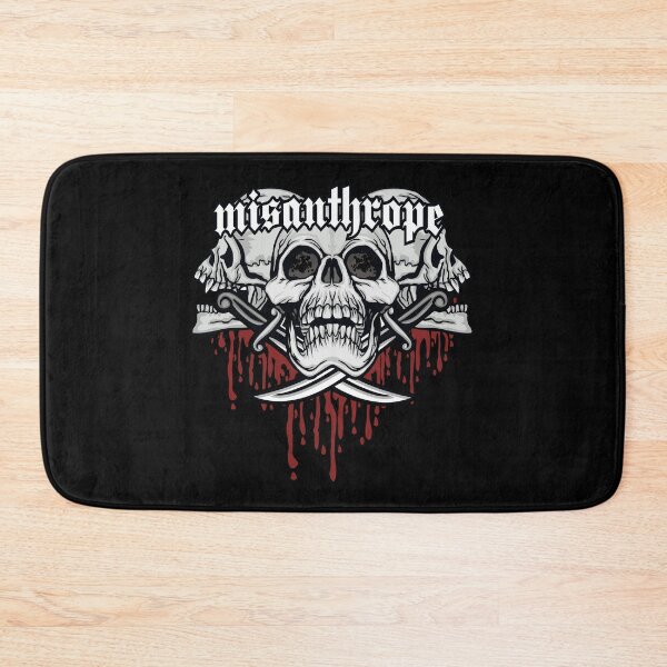 Item preview, Misanthrope Skull Misanthropy Nihilist Introvert Heavy Metal  designed and sold by h44k0n.