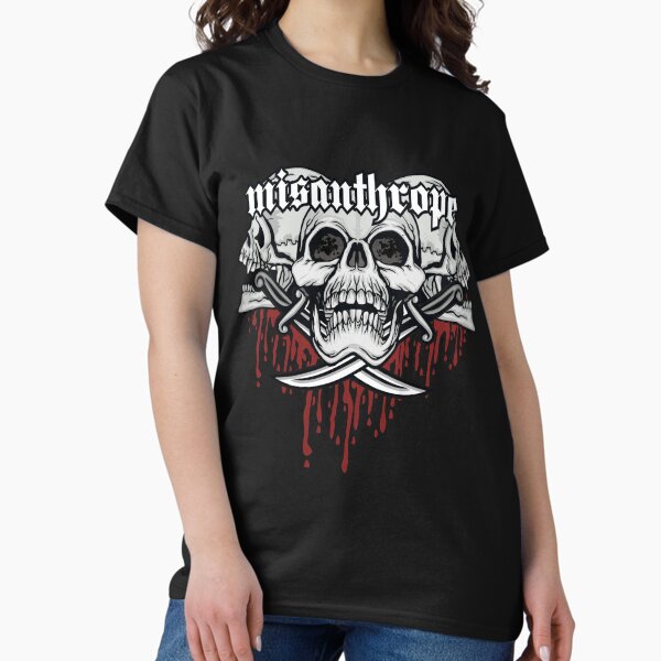 Item preview, Misanthrope Skull Misanthropy Nihilist Introvert Heavy Metal  designed and sold by h44k0n.