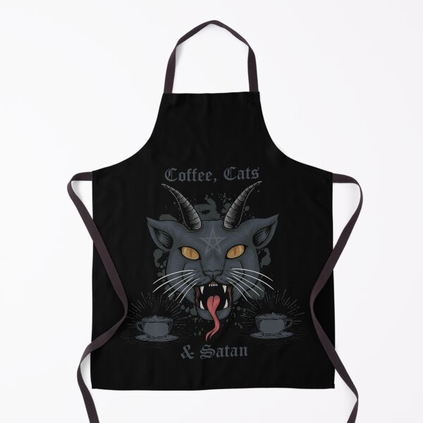 Item preview, Coffee Cats and Satan Satanism Witch Funny designed and sold by h44k0n.