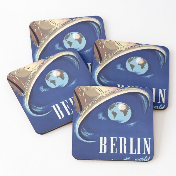 Item preview, Berlin retro poster designed and sold by CorasPosters.