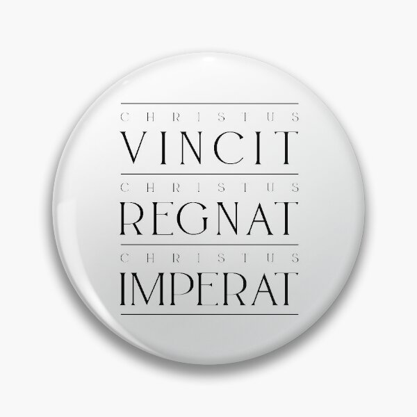 Item preview, Christus Vincit! Christus Regnam! Christus Imperat! (Black) designed and sold by domusfidei.