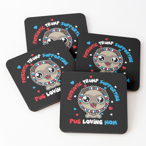 Item preview, Patriotic Trump 2020 Shirt Pug Loving Mom Tee Sunflower designed and sold by swiftyspade.