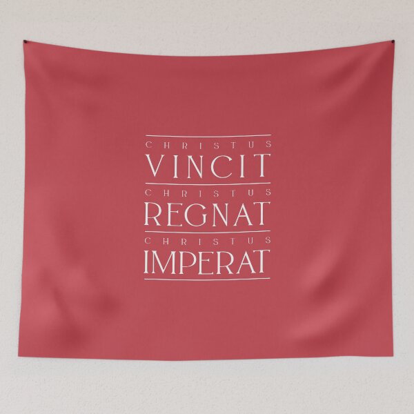 Item preview, Christus Vincit! Christus Regnam! Christus Imperat! (White) designed and sold by domusfidei.