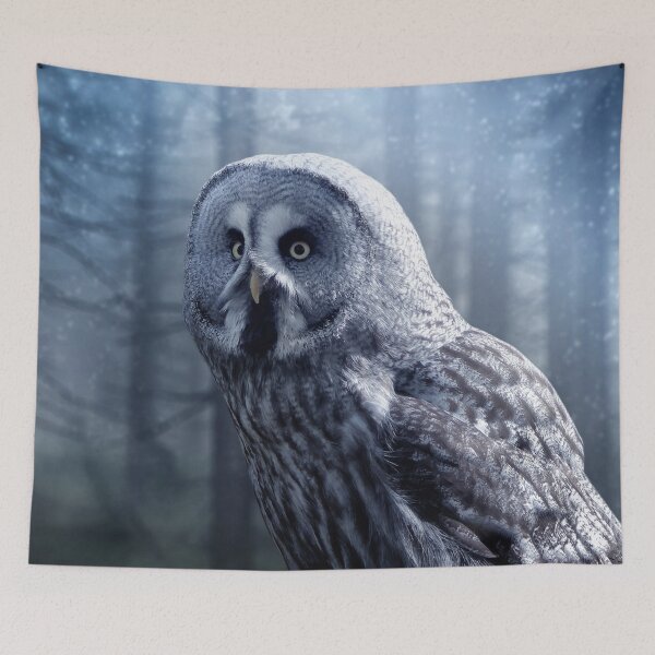 Item preview, Beautiful Owl In Forest Nature designed and sold by Artcraft-Ink.