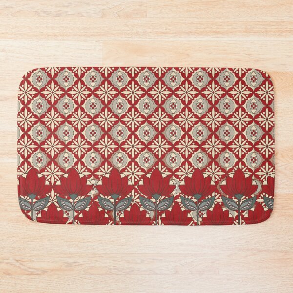 Item preview, Red Renaissance brocade designed and sold by Caroline Swart.