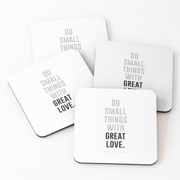 Item preview, Do Small Things With Great Love Simple (Black) designed and sold by domusfidei.