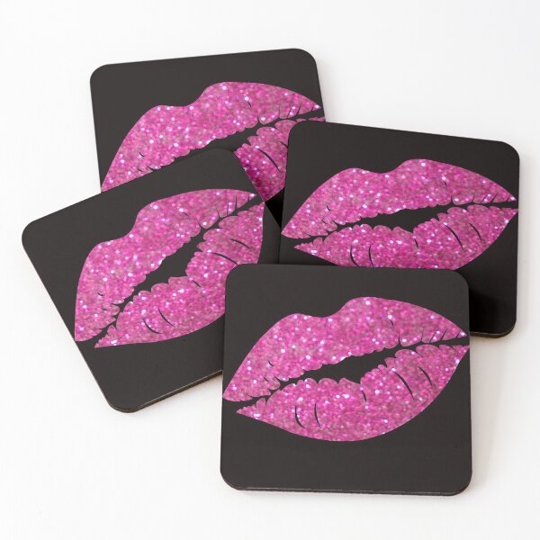Item preview, Hot Pink Faux Glitter Lips designed and sold by Felicity-K.