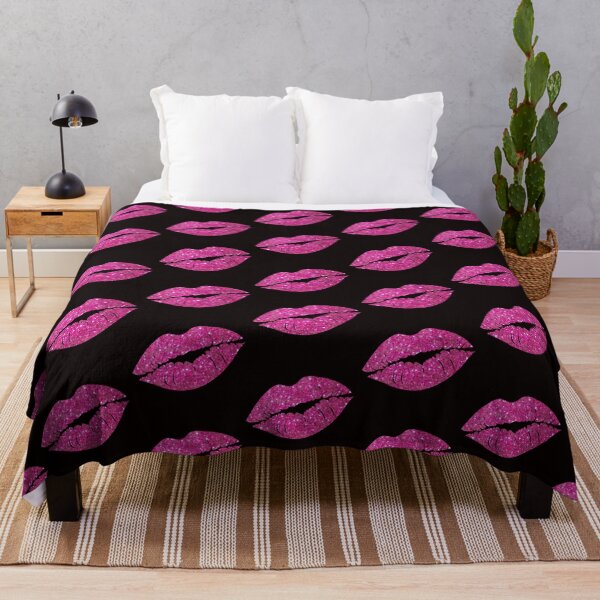 Item preview, Hot Pink Faux Glitter Lips designed and sold by Felicity-K.