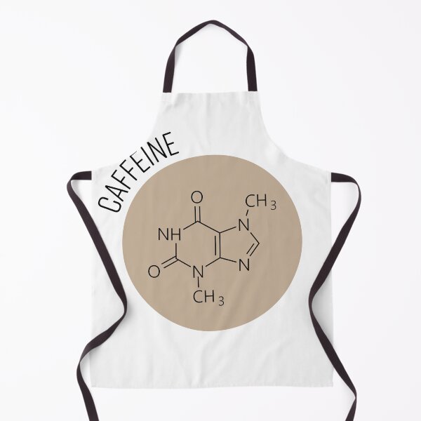 Item preview, Caffeine molecule. Chemical skeletal formula designed in the beige circle designed and sold by pytyczech.